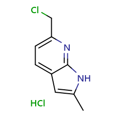 6-(chloromethyl)-2-methyl-1H-pyrrolo[2,3-b]pyridinehydrochloride图片