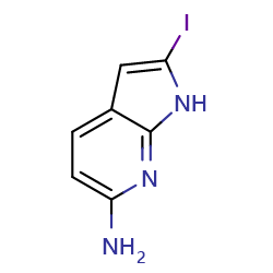 2-iodo-1H-pyrrolo[2,3-b]pyridin-6-amine图片