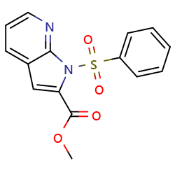 methyl1-(benzenesulfonyl)-1H-pyrrolo[2,3-b]pyridine-2-carboxylate图片