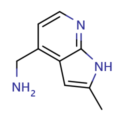 {2-methyl-1H-pyrrolo[2,3-b]pyridin-4-yl}methanamine图片