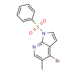 1-(benzenesulfonyl)-4-bromo-5-methyl-1H-pyrrolo[2,3-b]pyridine图片