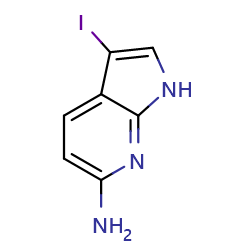 3-iodo-1H-pyrrolo[2,3-b]pyridin-6-amine图片