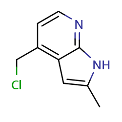 4-(chloromethyl)-2-methyl-1H-pyrrolo[2,3-b]pyridine图片