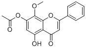 5-Hydroxy-7-acetoxy-8-methoxyflavone图片