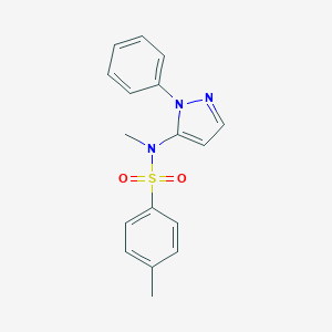 N,4-二甲基-N-(1-苯基-1H-吡唑-5-基)苯磺酰胺图片