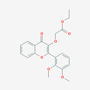 ethyl 2-{[2-(2,3-dimethoxyphenyl)-4-oxo-4H-chromen-3-yl]oxy}acetate图片