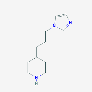 4-[3-(1H-imidazol-1-yl)propyl]piperidine图片