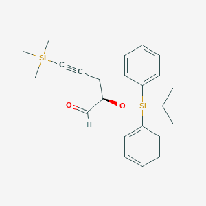 (2R)-2-[[(1,1-Dimethylethyl)diphenylsilyl]oxy]-5-(trimethylsilyl)-4-pentynal图片
