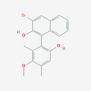 3-Bromo-1-(6-hydroxy-3-methoxy-2,4-dimethylphenyl)-naphthalen-2-ol图片