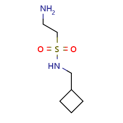 2-amino-N-(cyclobutylmethyl)ethane-1-sulfonamide图片