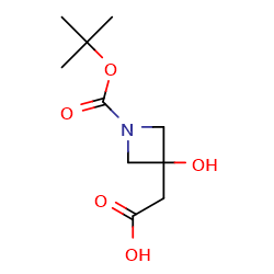 2-{1-[(tert-butoxy)carbonyl]-3-hydroxyazetidin-3-yl}aceticacid图片