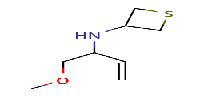 N-(1-methoxybut-3-en-2-yl)thietan-3-amine图片