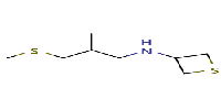 N-[2-methyl-3-(methylsulfanyl)propyl]thietan-3-amine图片