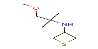 N-(1-methoxy-2-methylpropan-2-yl)thietan-3-amine图片