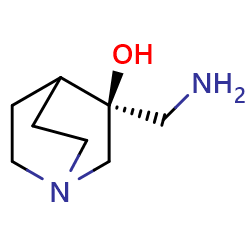 (3S)-3-(aminomethyl)-1-azabicyclo[2,2,2]octan-3-ol图片