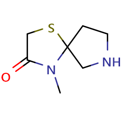 4-methyl-1-thia-4,7-diazaspiro[4,4]nonan-3-one图片