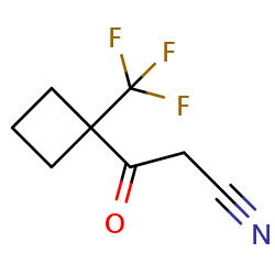 3-oxo-3-(1-(trifluoromethyl)cyclobutyl)propanenitrile图片