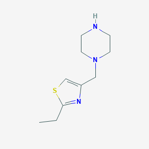 1-[(2-Ethyl-1,3-thiazol-4-yl)methyl]piperazine图片