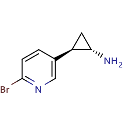 (1S,2R)-rel-2-(6-bromopyridin-3-yl)cyclopropan-1-amine图片