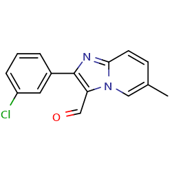 2-(3-chlorophenyl)-6-methylimidazo[1,2-a]pyridine-3-carbaldehyde图片