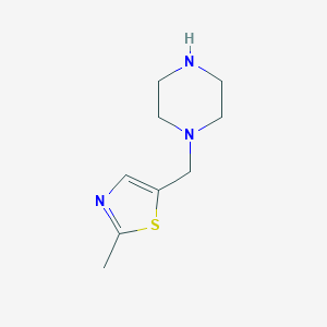 1-[(2-methyl-1,3-thiazol-5-yl)methyl]piperazine图片