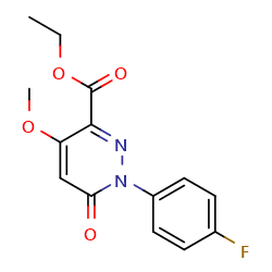 ethyl1-(4-fluorophenyl)-4-methoxy-6-oxo-1,6-dihydropyridazine-3-carboxylate图片