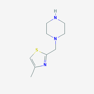 1-[(4-methyl-1,3-thiazol-2-yl)methyl]piperazine图片