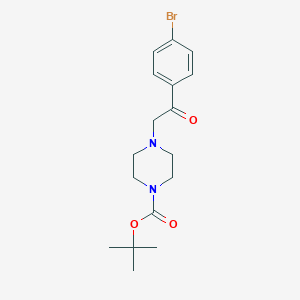 1-BOC-4-(2-(4-bromophenyl)-2-oxoethyl)piperazine图片