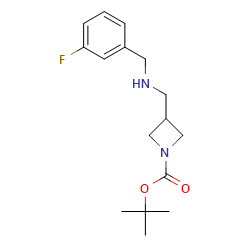 tert-butyl3-({[(3-fluorophenyl)methyl]amino}methyl)azetidine-1-carboxylate图片