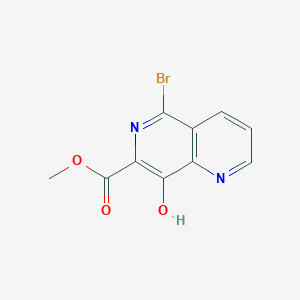 Methyl5-bromo-8-hydroxy-1,6-naphthyridine-7-carboxylate图片