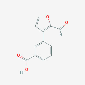 3-(2-formylfuran-3-yl)benzoic acid图片
