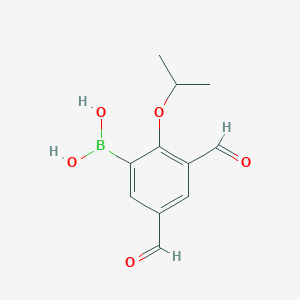 (3,5-Diformyl-2-isopropoxyphenyl)boronic acid图片