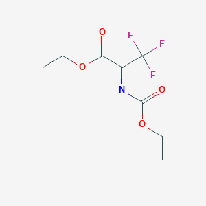 Ethyl 2-[ethoxycarbonylimino]-3,3,3-trifluoro-propionate图片