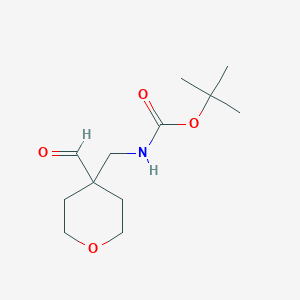 tert-Butyl N-[(4-Formyloxan-4-yl)methyl]carbamate图片