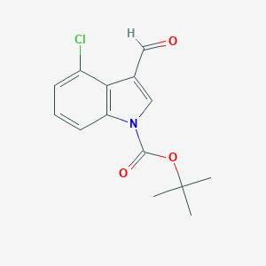 tert-Butyl 4-Chloro-3-formyl-1H-indole-1-carboxylate图片