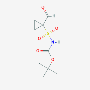 tert-Butyl N-[(1-Formylcyclopropyl)sulfonyl]carbamate图片