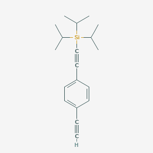 ((4-Ethynylphenyl)ethynyl)triisopropylsilane图片