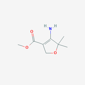 Methyl 4-amino-5,5-dimethyl-2,5-dihydrofuran-3-carboxylate图片