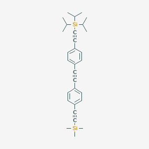 Triisopropyl((4-((4-((trimethylsilyl)ethynyl)-phenyl)ethynyl)phenyl)ethynyl)silane图片