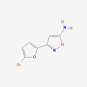 3-(5-Bromofuran-2-yl)-1,2-oxazol-5-amine图片