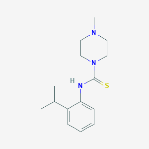4-Methyl-N-[2-(propan-2-yl)phenyl]piperazine-1-carbothioamide图片