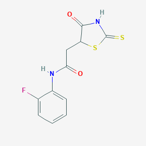 N-(2-Fluorophenyl)-2-(2-mercapto-4-oxo-4,5-dihydro-1,3-thiazol-5-yl)acetamide图片