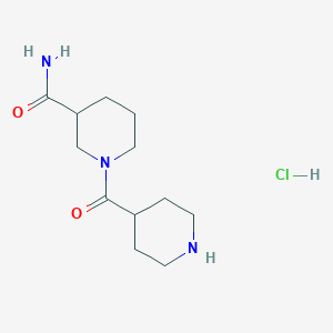 1-(Piperidine-4-carbonyl)piperidine-3-carboxamide Hydrochloride图片