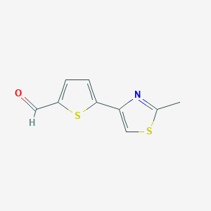 5-(2-Methyl-1,3-thiazol-4-yl)thiophene-2-carboxaldehyde图片