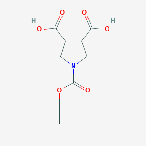 1-(tert-Butoxycarbonyl)-3,4-pyrrolidinedicarboxylic acidͼƬ