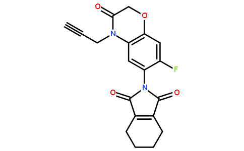 丙酮中丙炔氟草胺图片