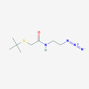 N-(2-azidoethyl)-2-(tert-butylsulfanyl)acetamide图片