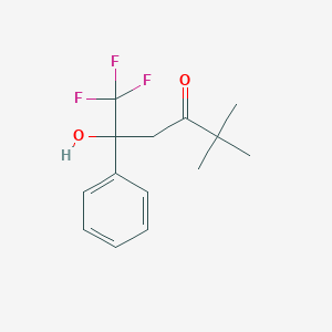 6,6,6-trifluoro-5-hydroxy-2,2-dimethyl-5-phenylhexan-3-one图片
