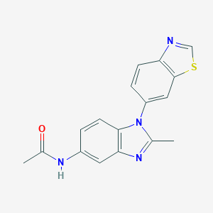 N-[1-(6-Benzothiazolyl)-2-methyl-1H-benzimidazol-5-yl]acetamide图片
