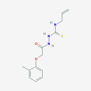 N-allyl-2-[(2-methylphenoxy)acetyl]hydrazinecarbothioamide图片